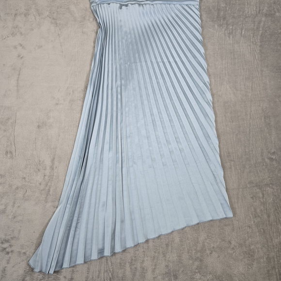 Sam Edelman Asymmetrical Blue Pleated Dress - Picture 5 of 12